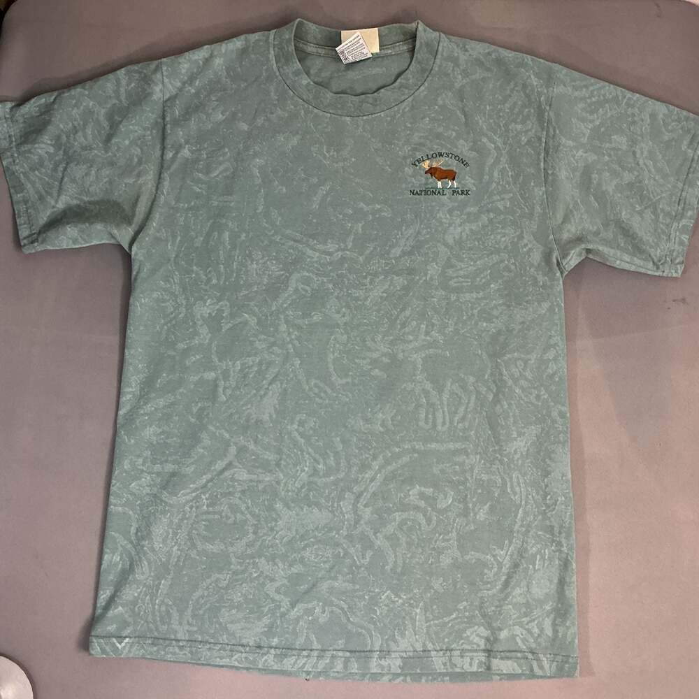 Fred Harvey Trading Company Yellowstone National Park Embroidered Moose T-Shirt